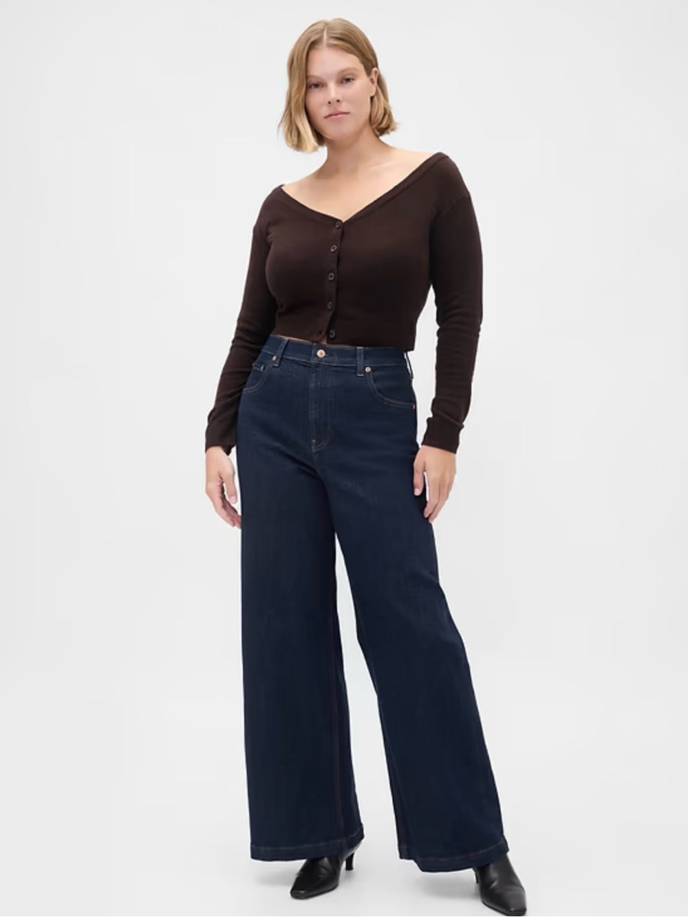 Gap | Wide Leg Stride Jeans - High-Rise | Petite Size 29